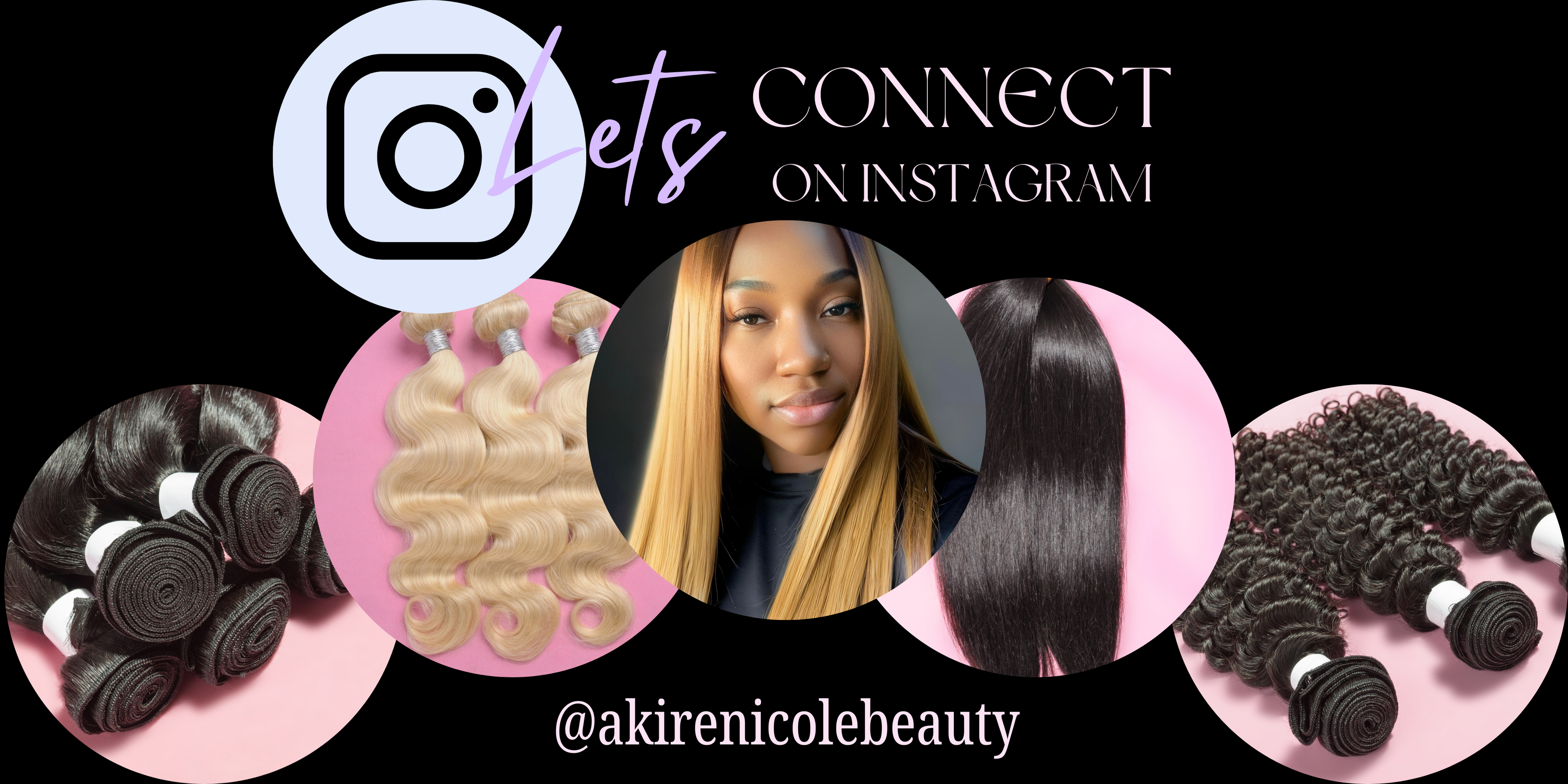Hair Extensions Website Akire Nicole Beauty Instagram 